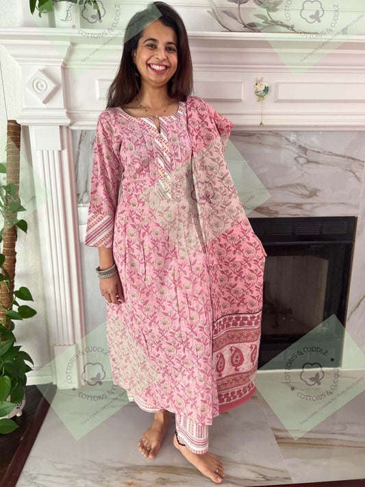 Pink Women 3 piece Suit