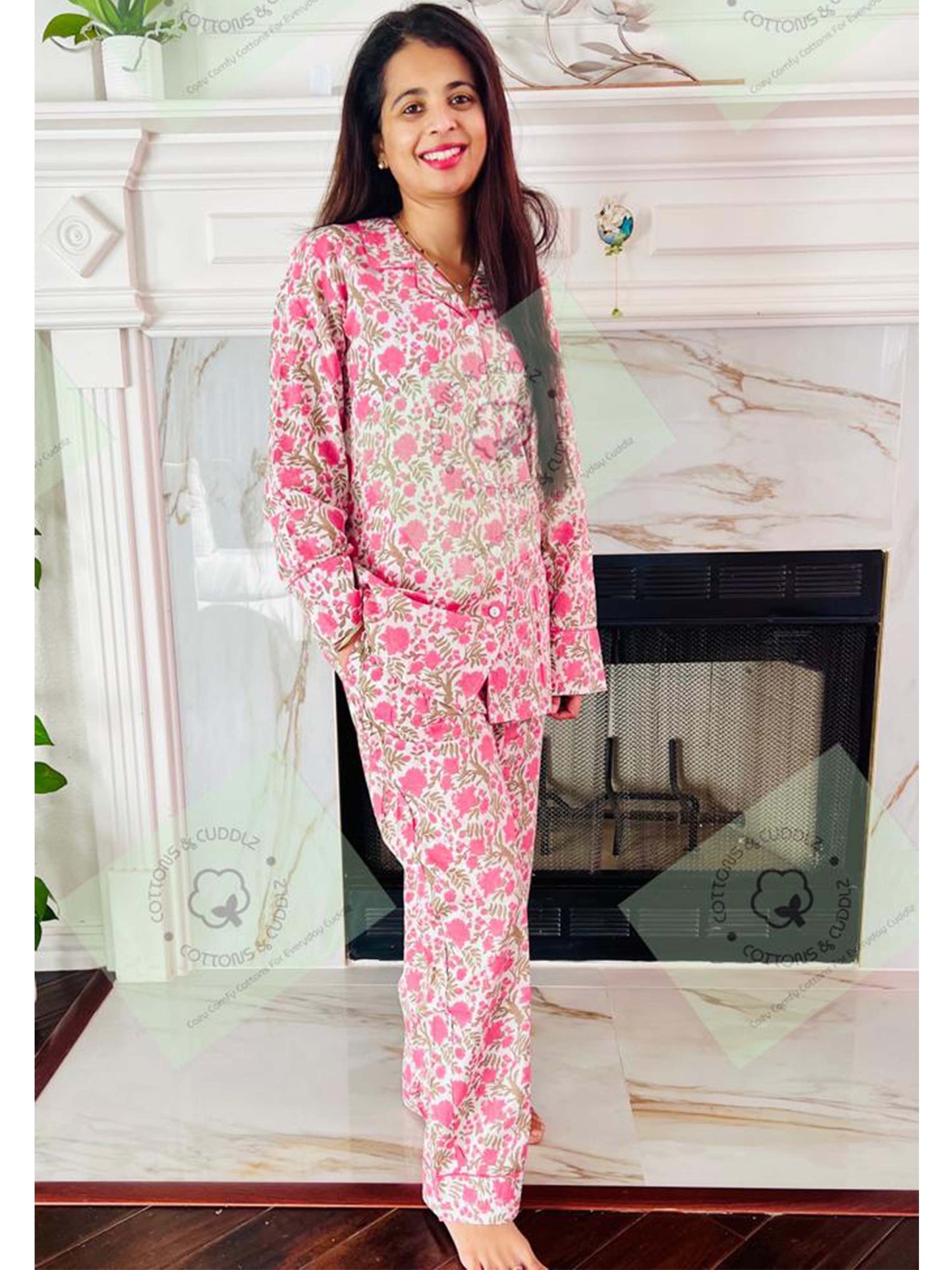Pink Women Lounge Wear
