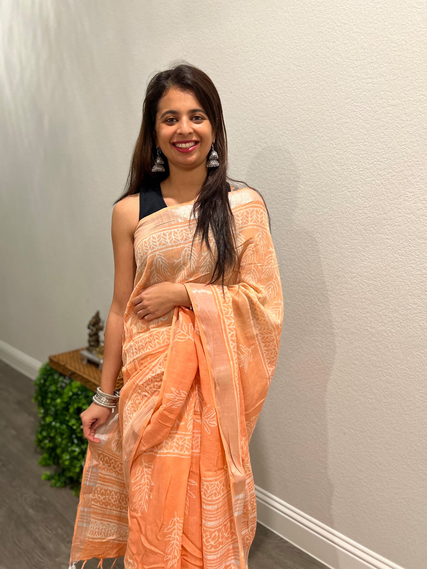 Orange Women Saree