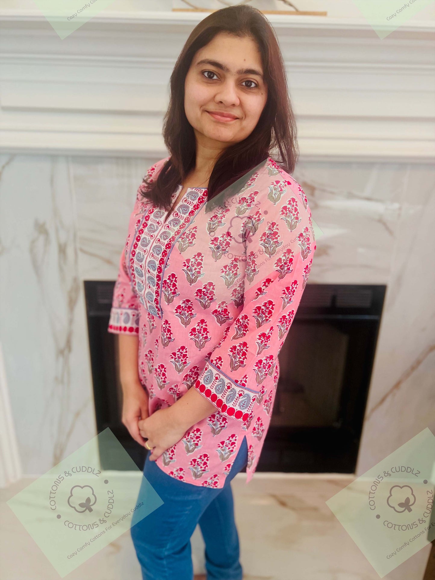 Pink Women Short Top