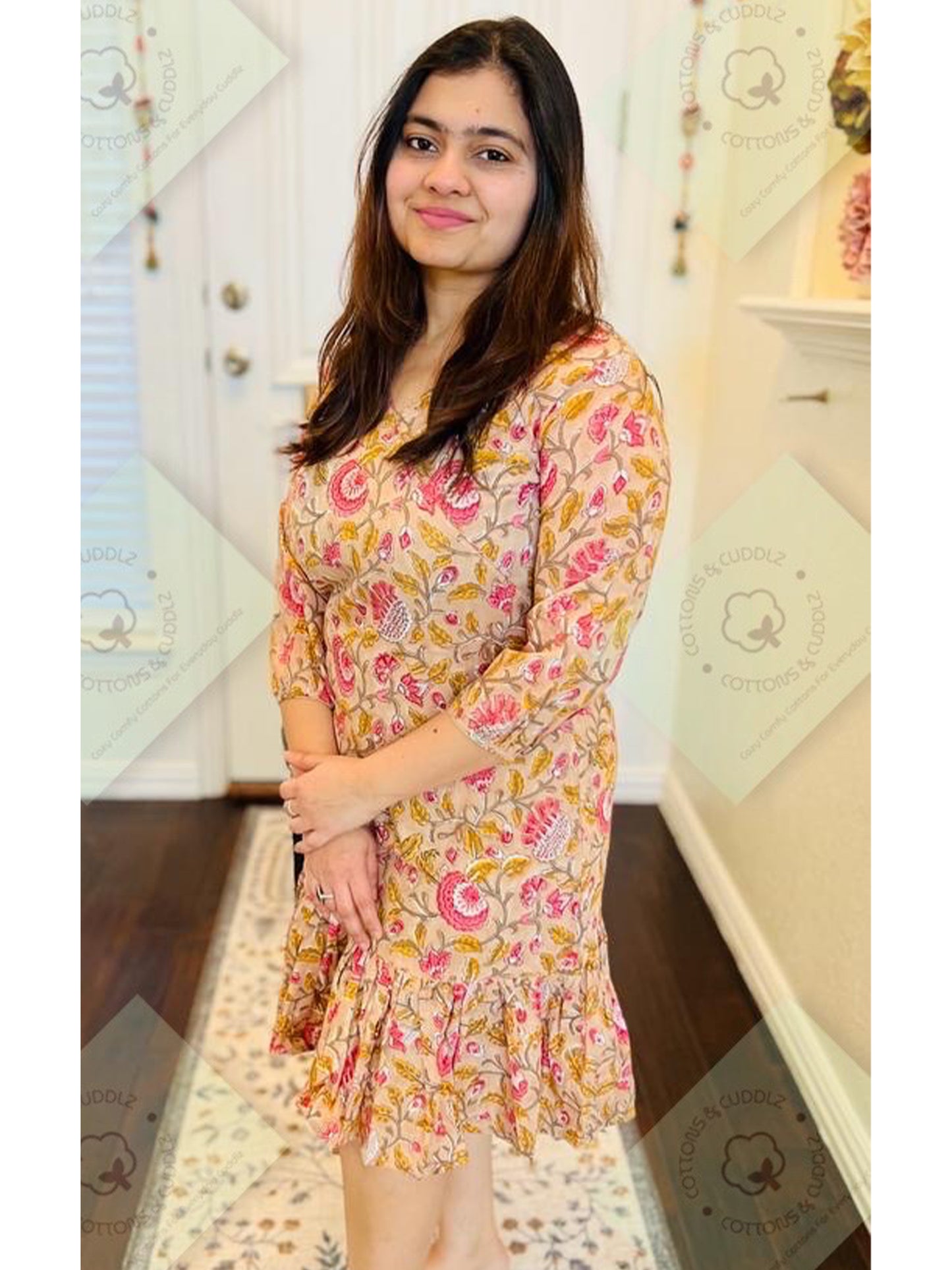 Peach Women Short Top