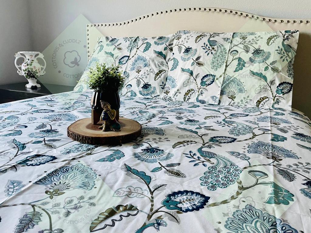 White Queen Bedsheet Set