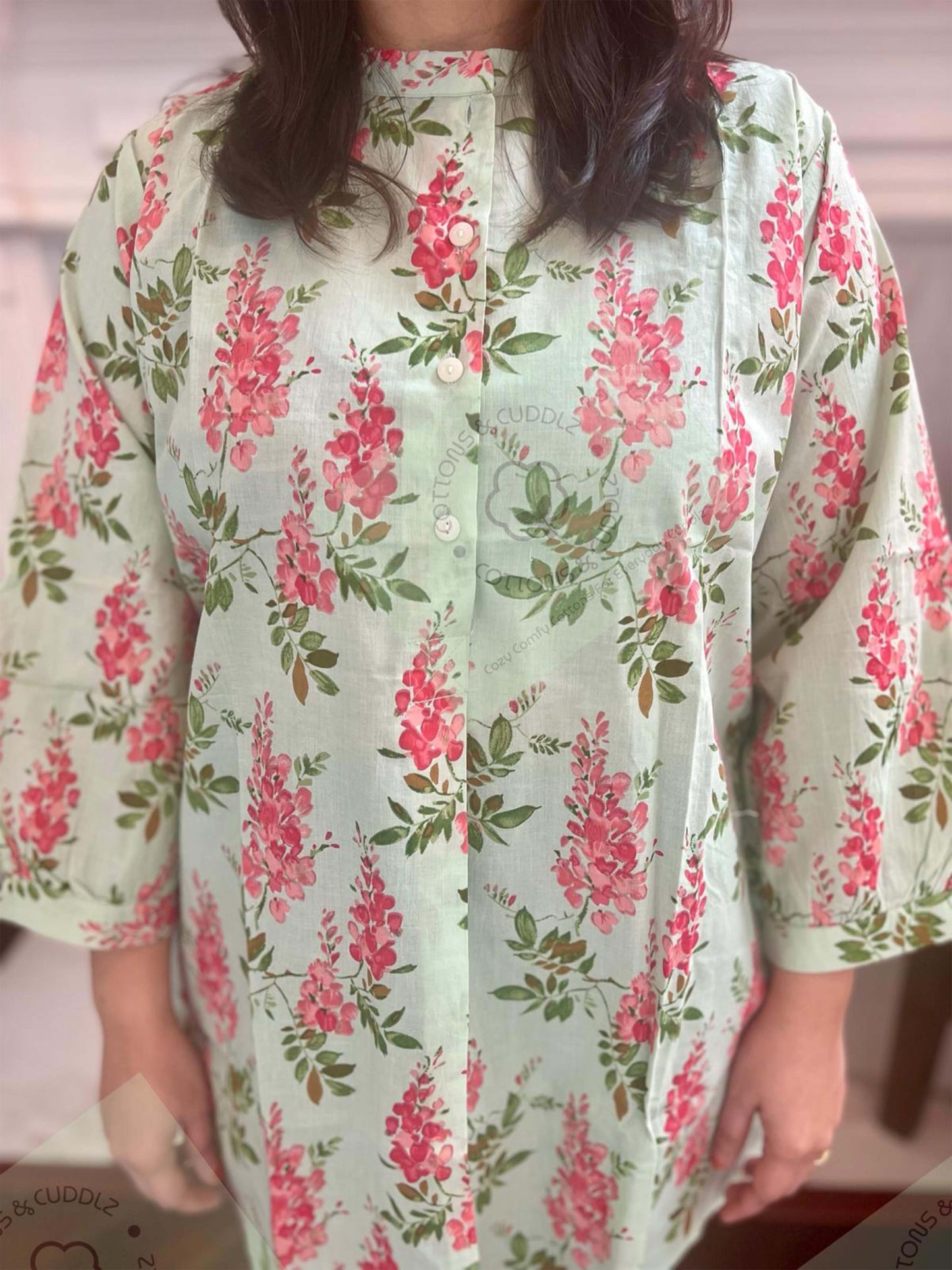 Green Women Short Top