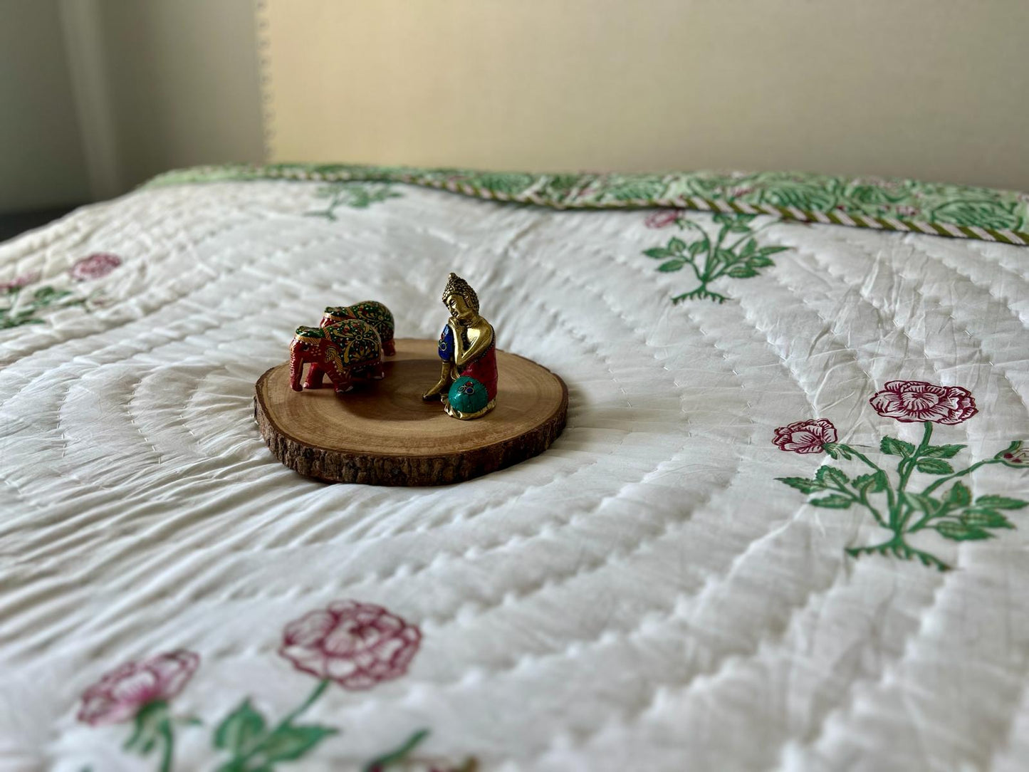 Red Rose Cotton King Quilt