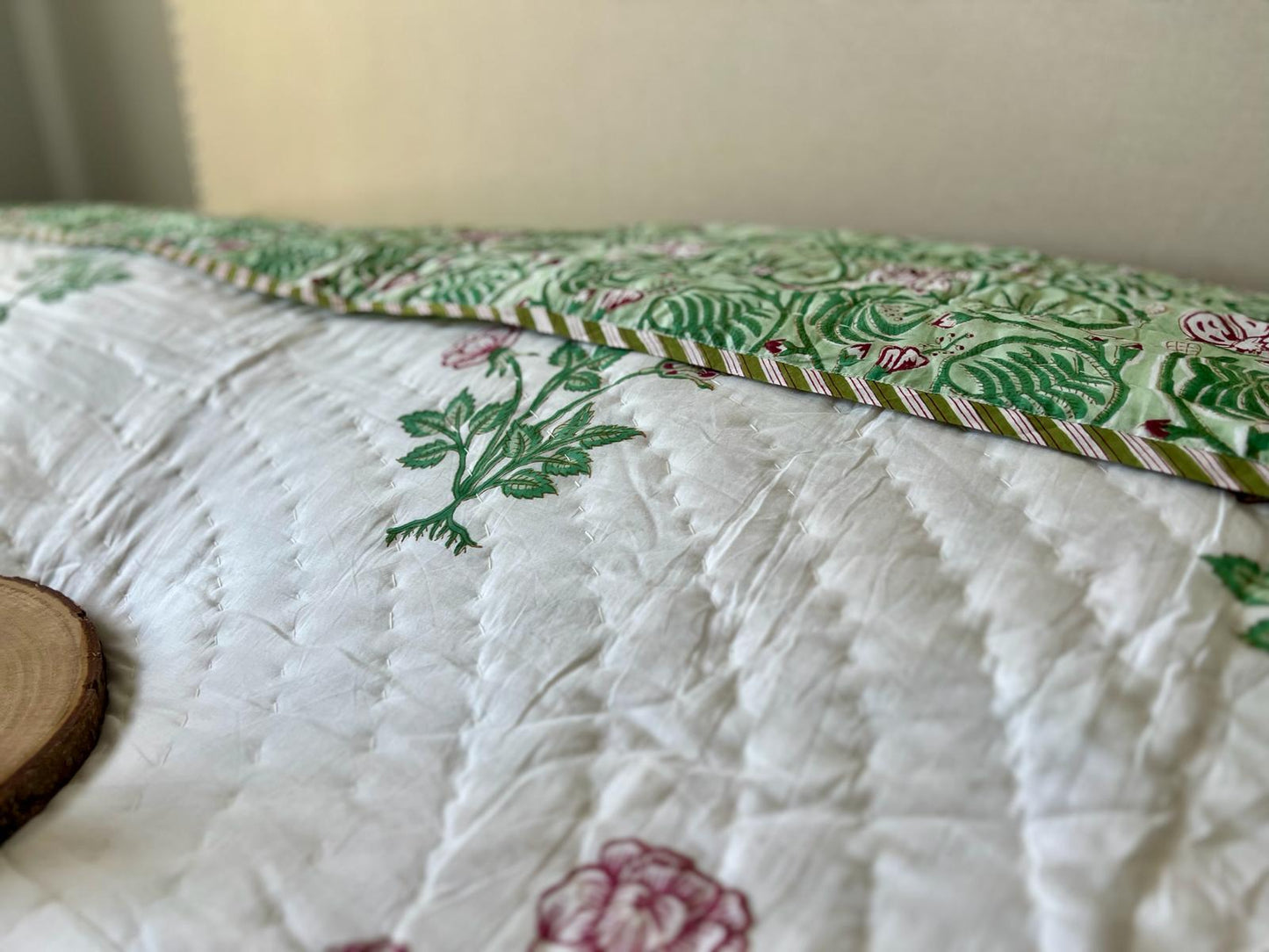 Red Rose Cotton King Quilt