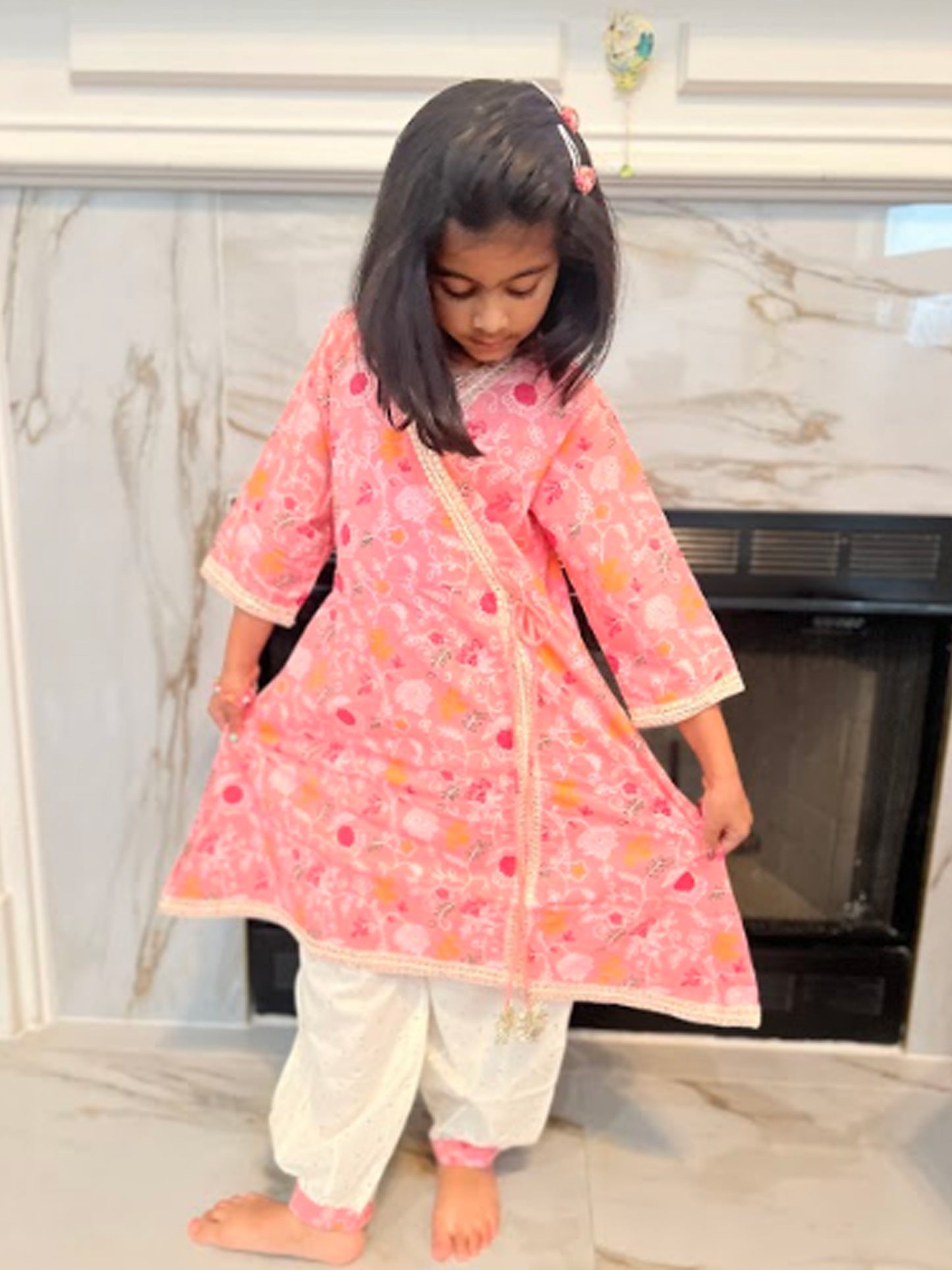Pink Girls Ethnic Wear